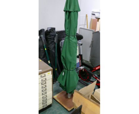 Garden umbrella on stand