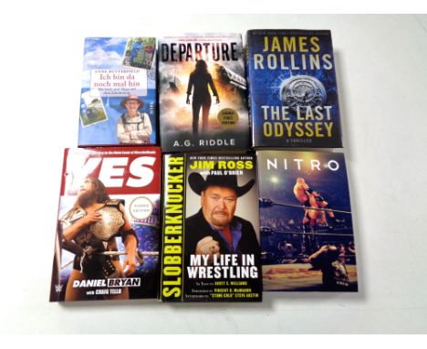 James Rollins 'The Last Odyssey', signed edition, Guy Evans 'Nitro', signed edition, Jim Ross ' Sloberknocker', signed editio