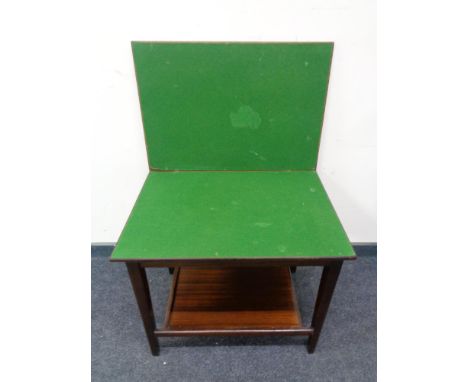 A 20th century turnover top card/occasional table 