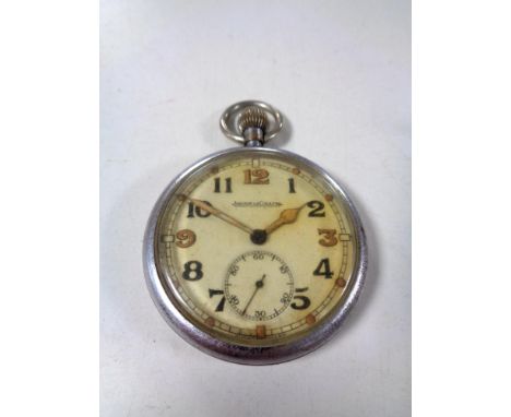 A World War II Jaeger LeCoultre military pocket watch 