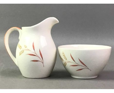 COLLECTION OF CERAMICS including a Royal Doulton coffee service, part dinner and tea service, a planter, a green marble pestl
