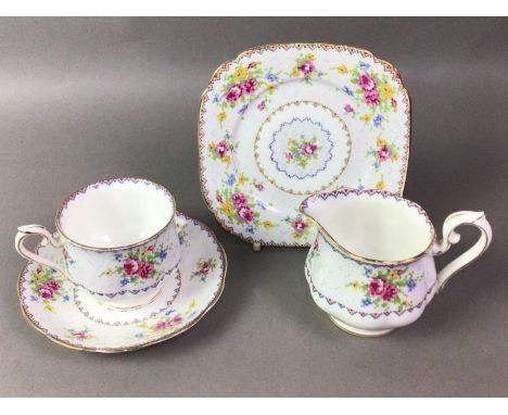 ROYAL ALBERT PART TEA SERVICE  AND ANOTHER PART TEA SERVICE the Royal Albert service comprising of saucers, sandwich plates, 