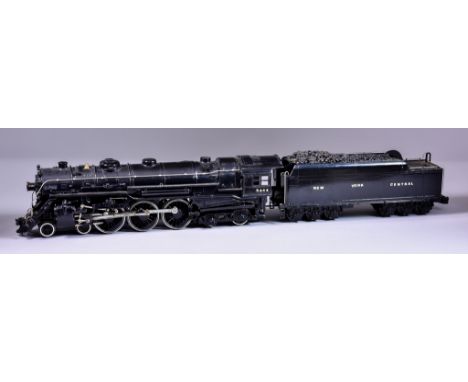 A Lionel Tin Plate O Gauge 700 E Super Detail Hudson Type 4-6-4 Class Locomotive and Tender, 1938, engine no. 5344, with 700T