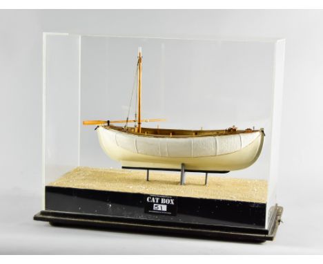 A Late 20th Century Scratch Built Diorama - "Lifeboat: Copy of Lionel Lukin's 'Unimmergible' (unsinkable) Lifeboat 1785", mad