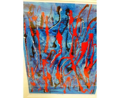 dALTON. CONTEMPORARY SCHOOL.   CALM ON THE HORIZON, A SIGNED LIMITED EDITION COLOUR GICLEE PRINT.   75 x 60cms.