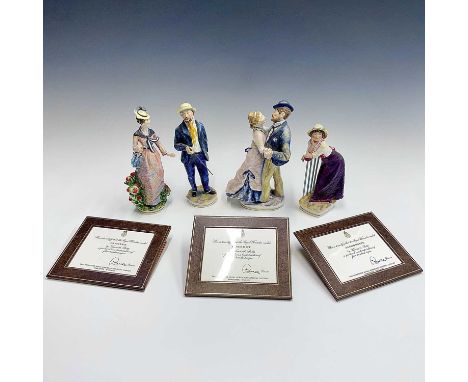 Four Royal Worcester limited edition figures from the “The World of the Impressionists” series comprising 'Camille', 'Alphons