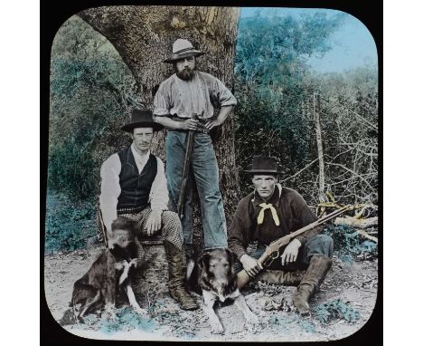  Magic Lantern Slides25 Boxed SlidesThrough South-Western Texas with a Camera (original lecture by Valentine & Sons, 36 slide