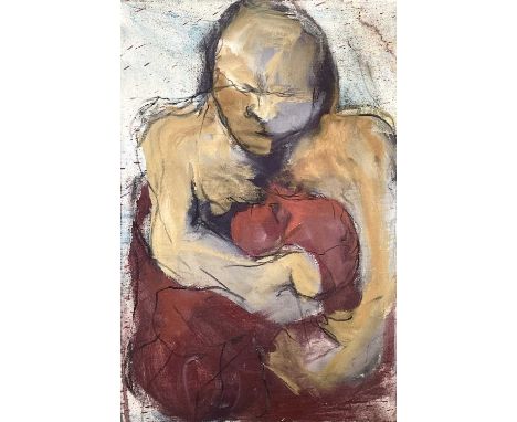 Barbara KARN (1949)Portrait studyOil on canvasSigned verso60cm x 40cm