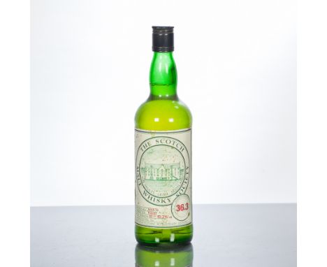 BENRINNES SMWS 36.3
Cask strength single Speyside malt whisky, distilled in March 1974 and bottled in February 1987 for the S
