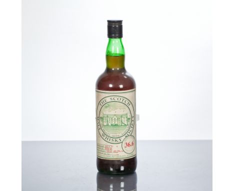 BENRINNES SMWS 36.6
Cask strength single Speyside malt whisky, distilled in July 1977 and bottled in February 1990 for the Sc