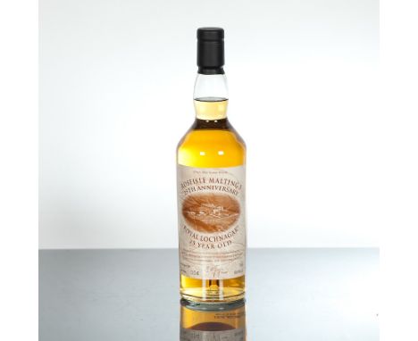 ROYAL LOCHNAGAR 25 YEAR OLD ROSEISLE MALTINGS 
Single Highland malt Scotch whisky. Malted barley from the first batch of barl