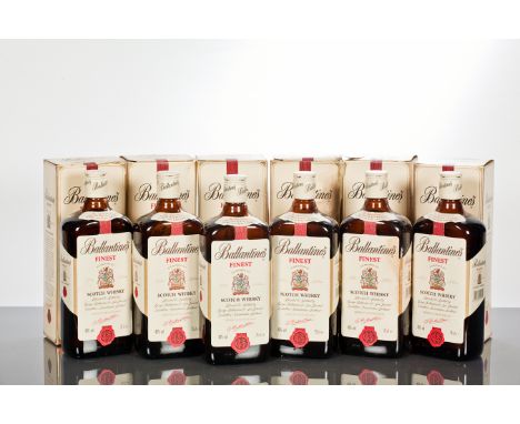 BALLANTINE'S FINEST (6) 
Blended Scotch whisky. 75cl, 40% volume. In cartons. 
6 bottles  CONDITION REPORT: Cartons are sligh