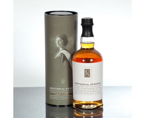 HAZELWOOD CENTENNIAL RESERVE 
Blended Scotch Whisky, bottled to celebrate the 100th Birthday of Janet Sheed Roberts.  One of 