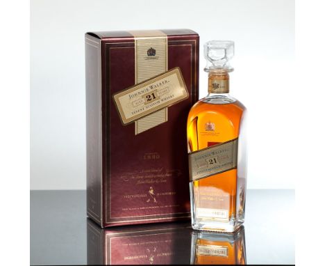 JOHNNIE WALKER 21 YEAR OLD
Blended Scotch Whisky. Bottle No A 044546. 70cl, in presentation carton.