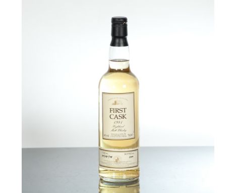 TEANINICH 1981 FIRST CASK 
Single Highland Malt Whisky bottled by Direct Wines Ltd. Distilled 1st April 1981, aged 16 Years. 