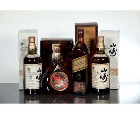 YAMAZAKI 10 YEAR OLD
Japanese Single Malt Whisky by Suntory. 70cl, 40% volume, in carton.
JOHNNIE WALKER GOLD LABEL 18 YEAR O