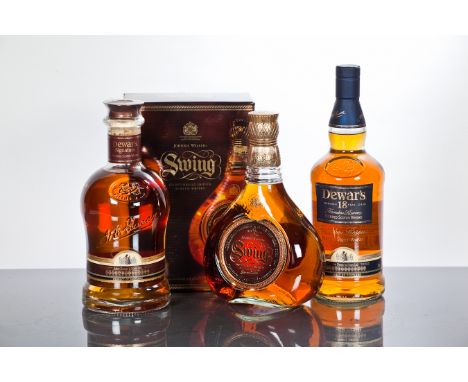 JOHNNIE WALKER SWING
Blended Scotch Whisky. 75cl, 43% volume, in carton.
DEWAR'S SIGNATURE
Blended Scotch Whisky, Bottle No. 