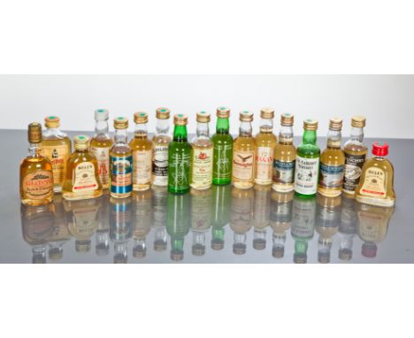 36 ASSORTED MINIATURES
Burke & Barry over 3 years (40%vol); Slaintheva 12y/o produced by Alexander Dunn & co ltd (40%vol); Be