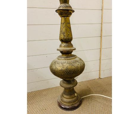 A brass morocco style lamp 