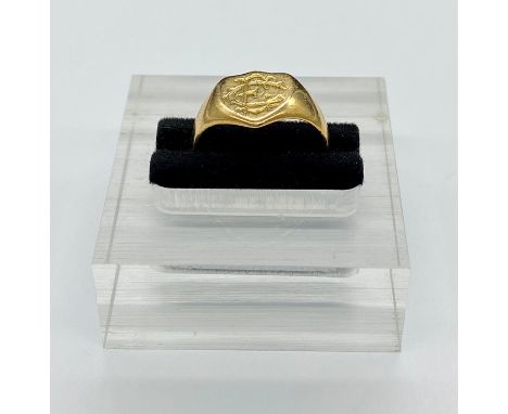 An 18ct gold Signet ring (3.8g)