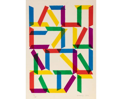 Piero Dorazio1927 Rom - 2005 Perugia - Ohne Titel - Farblithografie/Papier. 26/85. 52,5 x 37,8 cm, 65 x 50 cm (Sichtmaß). Sig