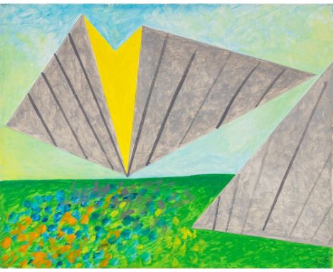 Richard Hirschbäck1937 Schwarzach St. Veit - 2007 - "Ungenannte Figur" - Öl/Lwd. 40 x 50 cm. Monogr. und dat. r. u.: RH / VII