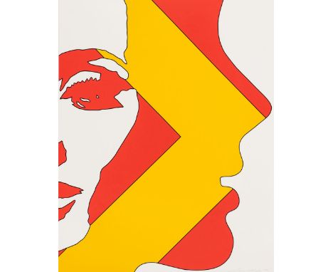 Werner Berges1941 Cloppenburg - 2017 Schallstadt - aus "Berliner Siebdruckkalender" - Farbserigrafie/Papier (Chromolux). 43 x