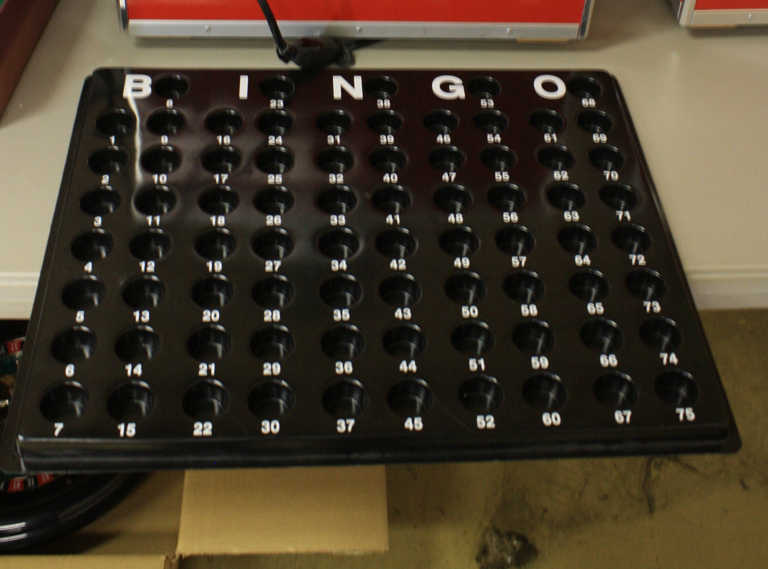 Plastic Bingo Ball tray holder