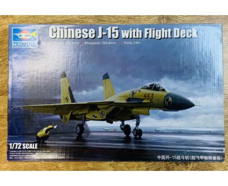 Trumpeter 1:72 Scale Chinese J-15 Model Kit Boxed