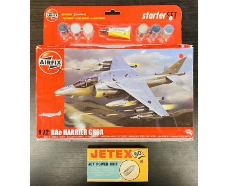 Jetex Jet Power Unit Boxed &amp; Airfix 1:72 Scale Starter Set Model Kit Boxed