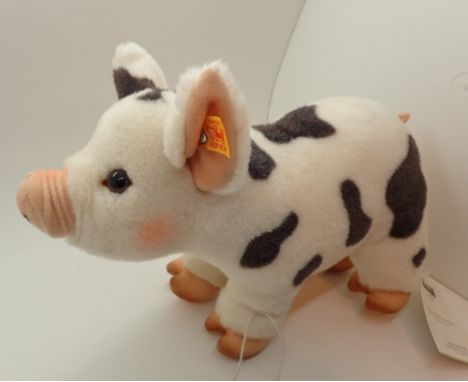 Steiff Roserl minischwein pig with labels and tags