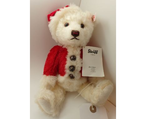 Boxed limted edition Steiff Christmas bear with clockwork musical movement 596/2012 H: 30 cm