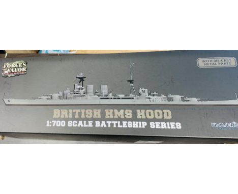 Forces of Valor 1:700 Scale British HMS Hood Die Cast Battle Ship Model Boxed