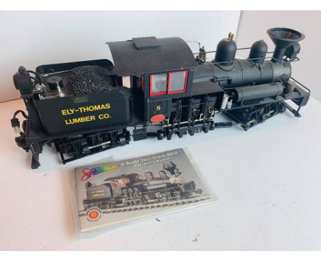 Spectrum G Gauge Garden Rail Two-Truck SHAY Steam Loco Ely-Thomas Lumbar Co Unboxed with Instruction Manual