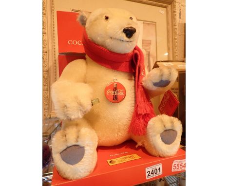 Original Steiff Coca Cola polar bear in box 