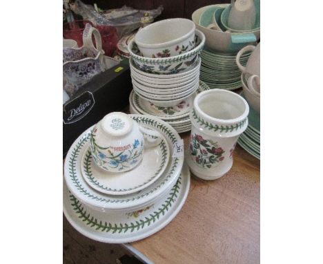 A collection of Portmeirion Botanic Garden china