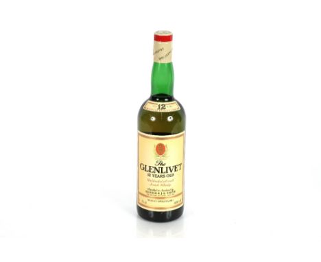 The Glenlivet, 12 year old unblended malt Scotch whisky, 75cl, 40%