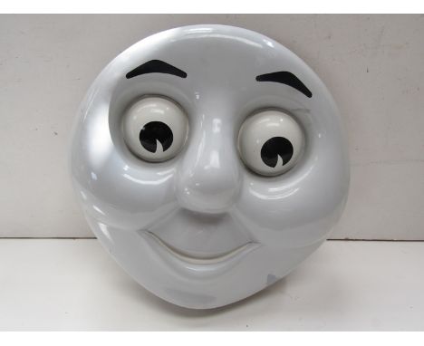 A fibreglass headboard in the style of THOMAS THE TANK ENGINE, to fit a narrow gauge engine 