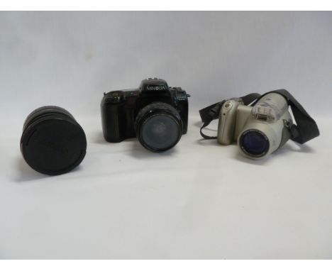 Minolta Dynax 700 SLR camera, Sigma lens etc 