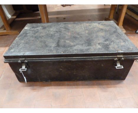 Metal military uniform trunk - Jones Brothers &amp; Co Ltd, Wolverhampton  