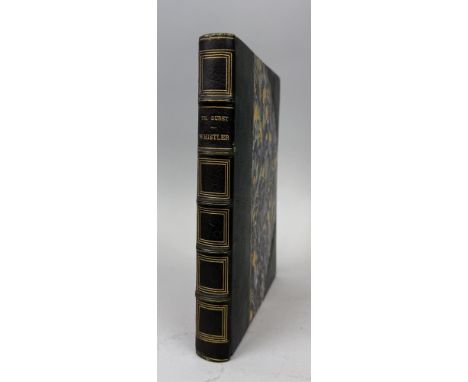 THEODORE DURET: WHISTLER, FIRST EDITION 8/50 ON JAPON PAPERGreen leather binding, gilt lettering.