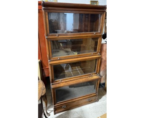 A GLOBE WERNICKE FOUR TIER BOOKCASE172cm x 86cm x 36cm