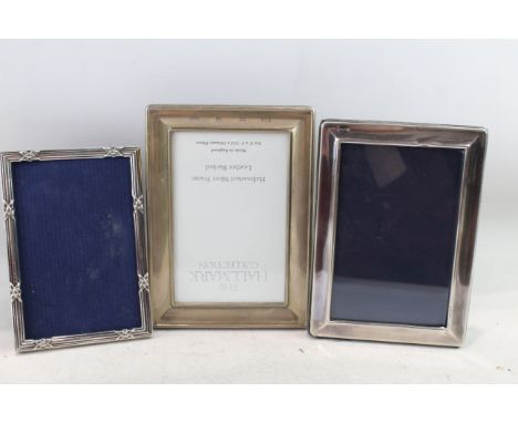 THREE .925 STERLING SILVER PHOTOGRAPH FRAMES 