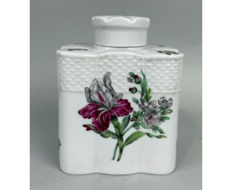 A HEREND HUNGARIAN PORCELAIN CANNISTER AND COVER 