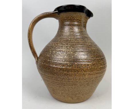 DAVID LEACH (1911-2005): A LARGE STUDIO CERAMIC JUG30cm x 25cm