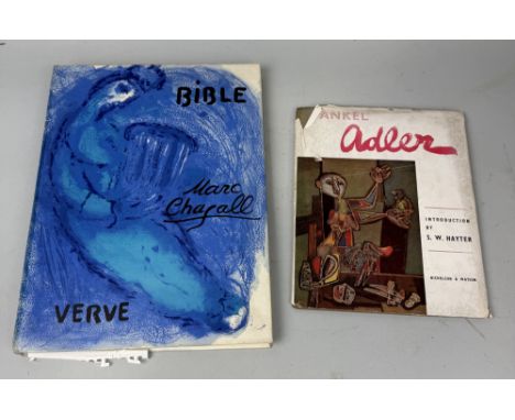 MARC CHAGALL 'BIBLE' BY VERVE ALONG WITH JANKEL ADLER BY W HAYTER