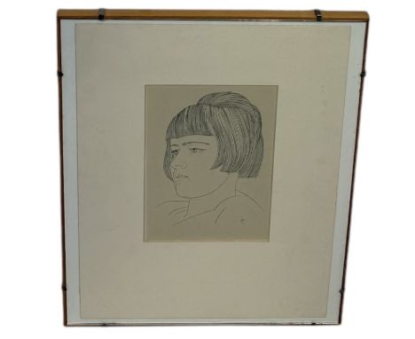 ERIC GILL: A PORTRAIT OF RACHEL ROTHENSTEIN25cm x 17cmFramed and glazed.