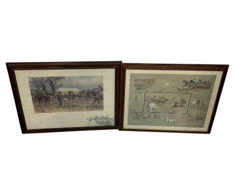 CHARLES JOHNSON PAYNE (SNAFFLES): TWO PRINTS, 'OH TO BE IN ENGLAND, NOW THAT'S APRIL THERE' AND 'SPORT IN THE SHINEY'Largest 