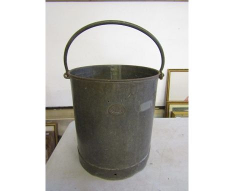 Dursley 4 gallon vintage pail 13" high with measuring scale inside