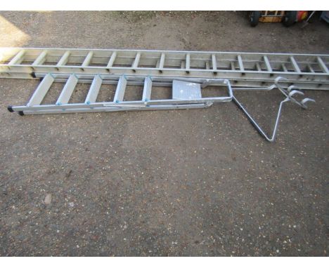 Extending alloy ladder, step ladder and ladder standoff 